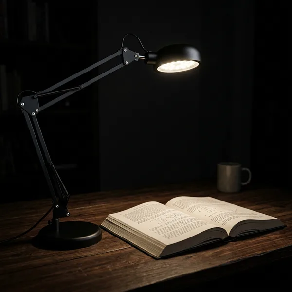 Doğrudan kitaba odaklı LED lamba