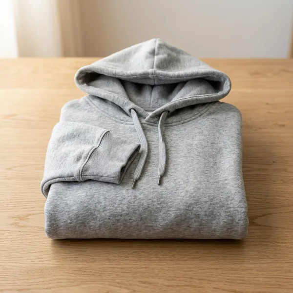 Yumuşak kapüşonlu gri hoodie